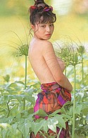 Shy Mika Kawai topless in field