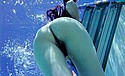 Underwater nude shot of Chiasa Aonumas butt